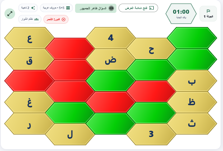 شاشة عرض خلية التحدي